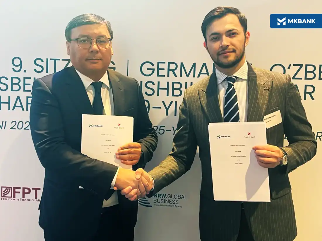 “Mikrokreditbank” ATB IX Germaniya-O‘zbekiston biznes forumi doirasida ODDO BHF bank bilan 50 million dollarlik shartnoma imzoladi