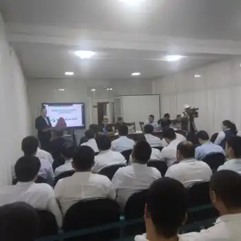 Учебный семинар, проведенный в Ферганской области ответственными сотрудниками головного офиса в сотрудничестве с представителями правоохранительных органов.