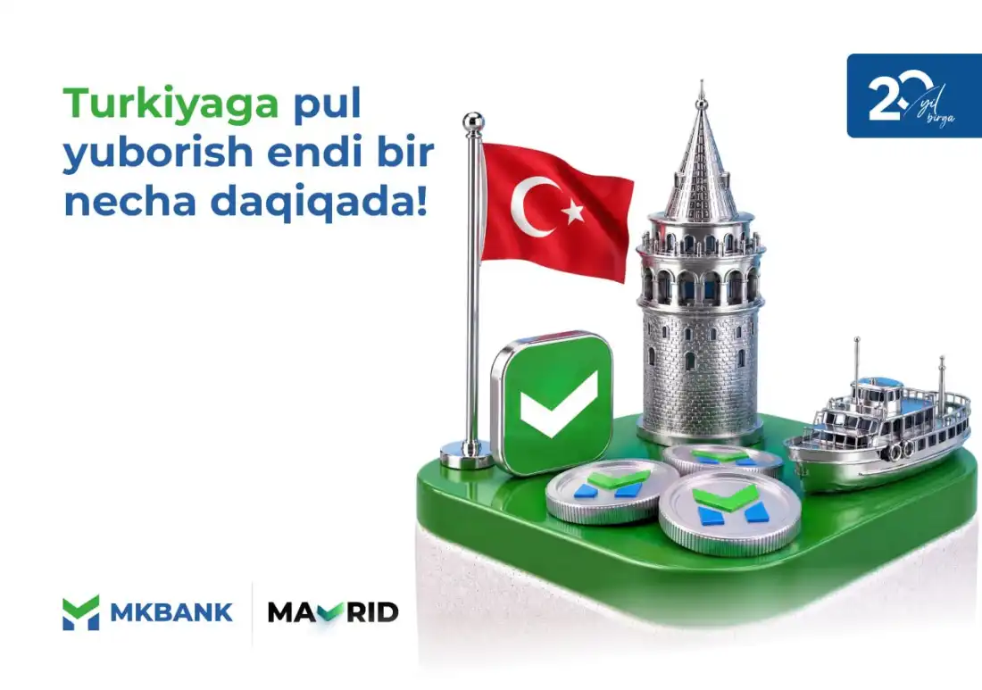 Turkiyaga pul yuborish endi bir necha daqiqada!