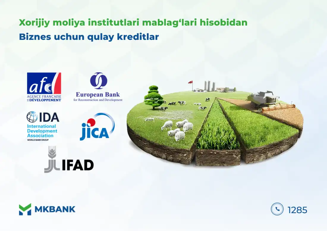 Xorijiy moliya institutlari mablagʻlari hisobidan biznes uchun qulay kreditlar
