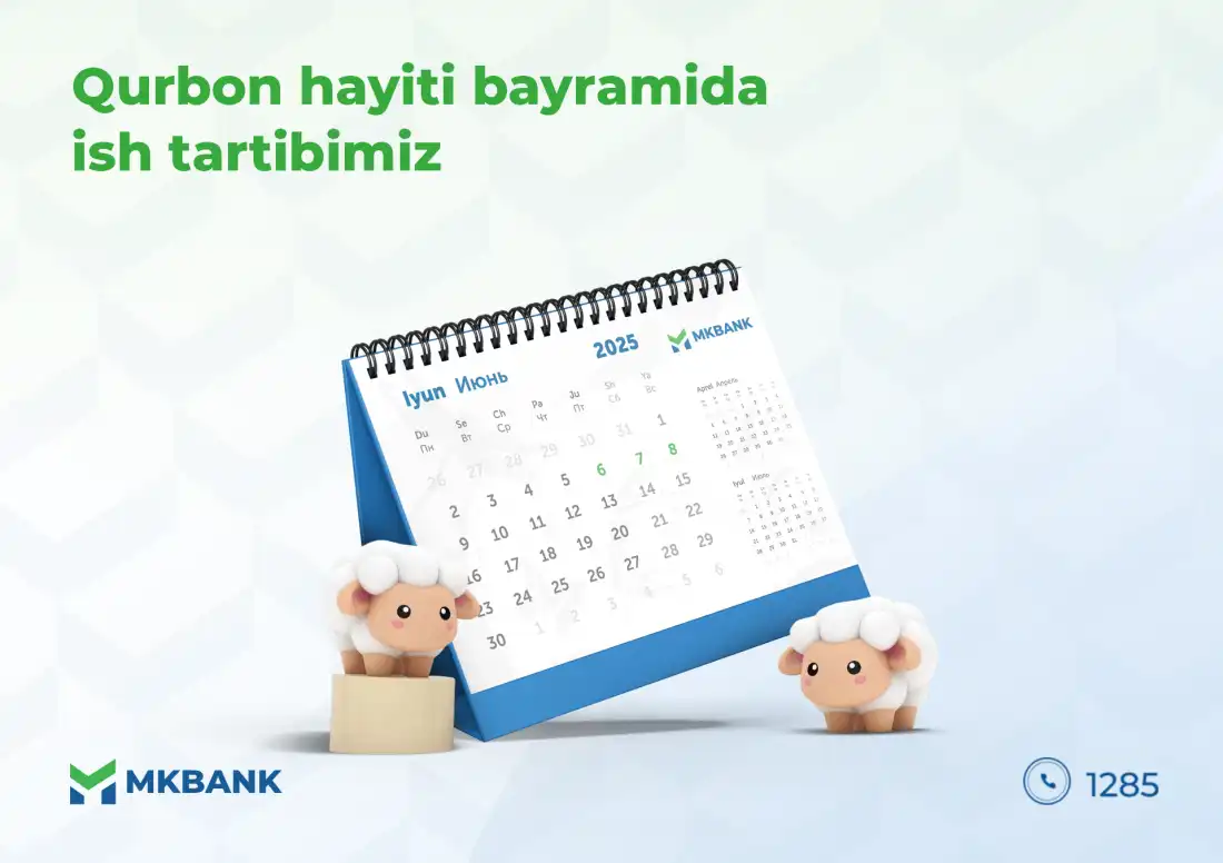 Qurban hayıtı bayramında jumıs tártibimiz