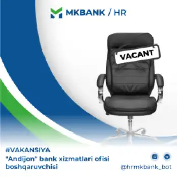 "Andijon" bank xizmatlari ofisi boshqaruvchisi