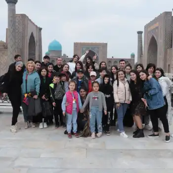 A small trip to Samarkand region was organized for the employees of Mikrokreditbank ATB