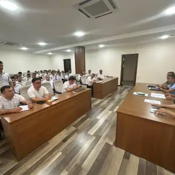 Учебный семинар, проведенный в Сурхандарьинской области ответственными сотрудниками головного офиса в сотрудничестве с представителями правоохранительных органов.