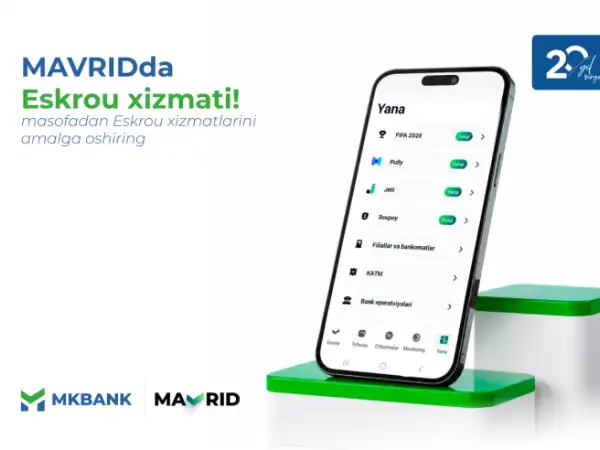 MKBANKdan — Onlayn Eskrou xizmati!