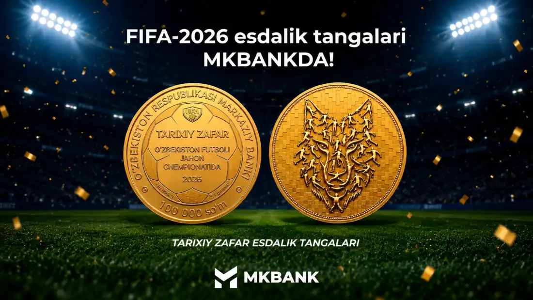 Tarixiy lahzani ifodalovchi esdalik tangalari MKBANKda sotuvda