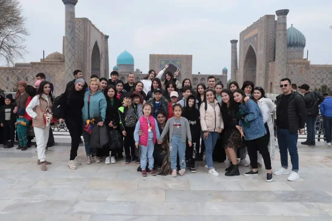 A small trip to Samarkand region was organized for the employees of Mikrokreditbank ATB