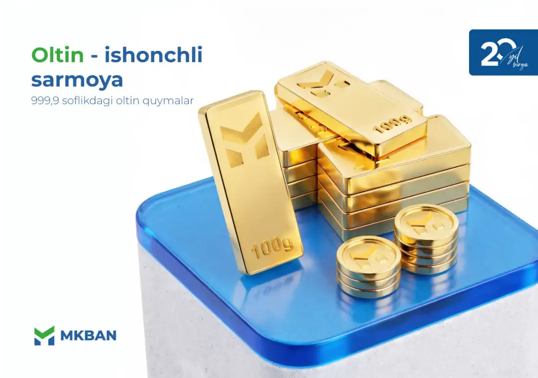MKBANK oltin quymalari — qimmatli sovg‘a va ishonchli investitsiya