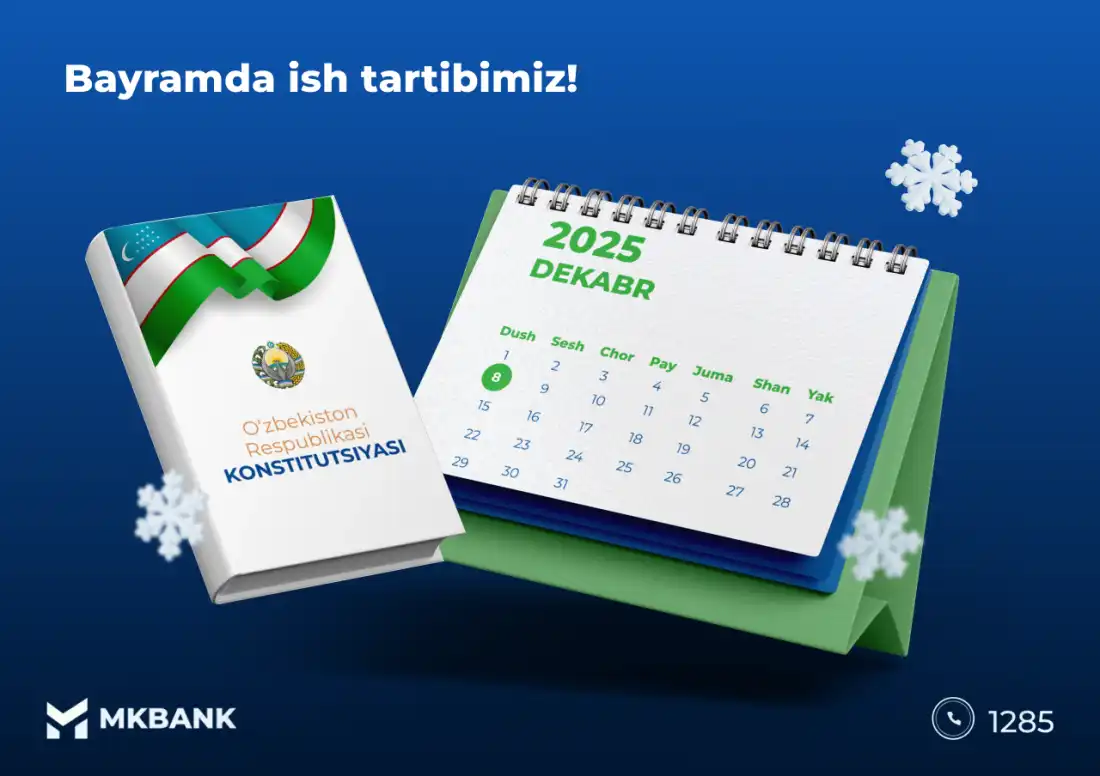 Bayramda ish tartibimiz!