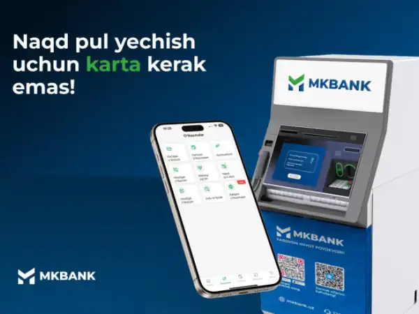Bank kartangiz yoningizda yo‘q, lekin naqd pul kerakmi?
